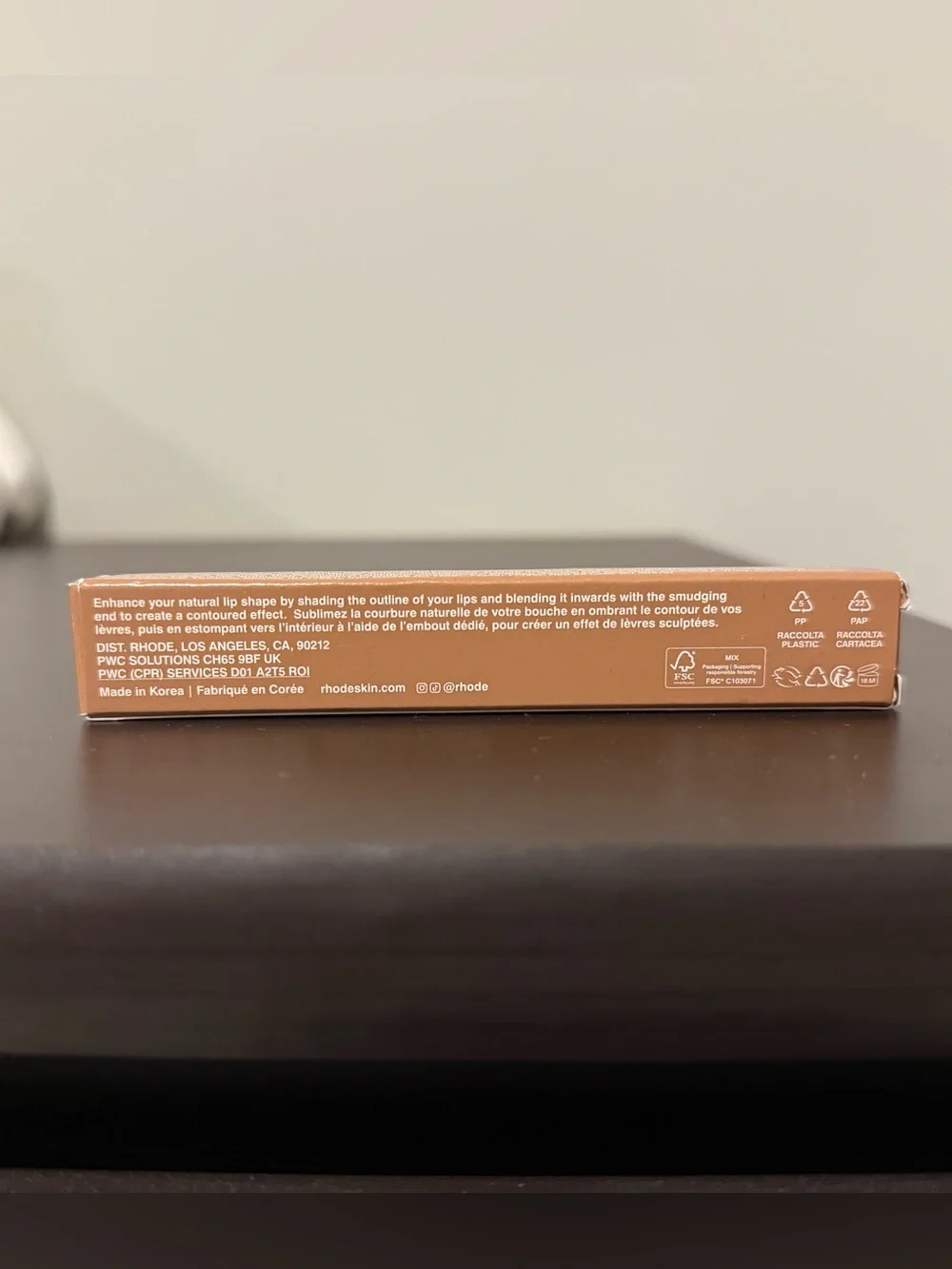Rhode Peptide Lip Shape Bend Soft Peachy Beige New in Box